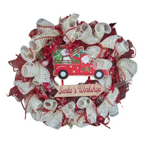 Santa Workshop Wreath