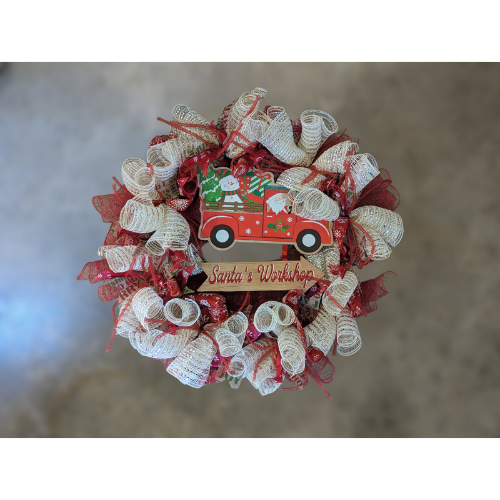 Santa Workshop Wreath